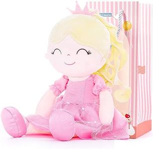 Gloveleya Dolls Princess Girls Toy First Baby Girl Gifts Soft Plush Manor Princess Doll Aura Pink 16"