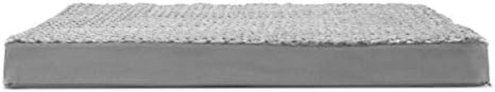FurHaven Pet Dog Bed | Deluxe Cooling Gel Memory Foam Orthopedic Ultra Plush Mattress Pet Bed for Dogs & Cats, Gray, Jumbo
