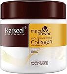 Karseell Collagen Hair Mask, Deep Repair Conditioning Treatment, Argan Oil, Collagen Hair Mask Essence for Dry, Damaged Hair, All Hair Types 500ml (16.90 fl.oz)