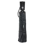 totes Automatic Open Close Water-Resistant Travel Folding Umbrella, (Black)