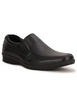 Bata Mens New Dune Slipon Black Leather Formal Shoes