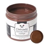 Colorantic | SWEET TRUFFLE Chalk Paint Based for Furniture DIY - Multi-Surface All-in-One Craft Paint| DARK BROWN Home Decor Painting (16 oz, Sweet Truffle)