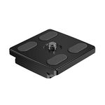 K&F CONCEPT RQ50 Universal Quick Release Plate with 1/4-3/8" Screw Adapter for Tripod Ball Head