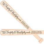 Personalized baptism 1st holy communion Custom Christening baseball bat gift You are Fearfully and Wonderfully made Psalm 139:14 18" L X 1.75"