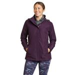 Eddie Bauer Women's Packable Rainfoil Jacket Rain, Deep Eggplant Recycled, S