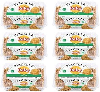 Reko Pizzelle Authentic Italian Style Waffle Cookie, Anise, 7 Ounce (Pack of 6)