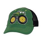 John Deere Girl's Baseball Cap, Green/Black, One Size