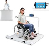 VivaComfort Wheelchair Scale Bariatric Wheelchair Scale with Ramp, 1100 lb / 500 Kg Capacity