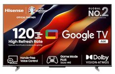 Hisense 189 cm (75 inches) Bezelless Series 4K Ultra HD Smart LED Google TV 75A6K (Grey)