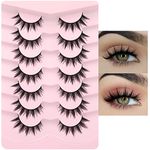 Manga Lashes False Eyelashes Doll Dramatic Eyelashes Anime Cosplay Japanese Style Lashes Spiky Long Thick Faux Mink Eye Lash Strips by EYDEVRO