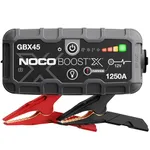 NOCO Boost X GBX45 1250A 12V UltraSafe Portable Lithium Car Jump Starter, Heavy-Duty Battery Booster Power Pack, Powerbank Charger, and Jump Leads for up to 6.5 L Petrol and 4.0 L Diesel Engines