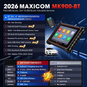Autel MaxiCOM MK900BT Diagnostic Tool – Wireless OBD2 Scanner