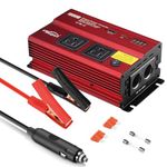 Twing Inverter 1000W Car Power Inverters,12v DC to 110v AC Converter with Dual AC Outlets 3.0A USB and Type-C,12 Volt Inverter Car Cigarette Lighter Battery Inverter for Vehicles 1000Watt