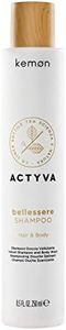Kemon - Actyva Bellessere Shampoo, Doccia per Corpo e Capelli con Azione Vellutante con Oli di Argan e Lino - 250 ml