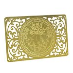 Feng Shui Wealth-Bringing Mongoose Gold Talisman Card W4124