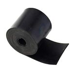 DOBTIM Neoprene Rubber Sheet 1/8 (.125)" Thick X 4" Wide X 48'' Long, Solid Rubber Strips Use for Gaskets DIY Material, Supports, Leveling, Sealing, Bumpers, Protection, Abrasion, Black