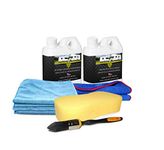 PROTEX Caravan & Motorhome Complete Cleaning Kit. Hi Foam Cleaner Concentrate 1 Ltr. & Protective Seal & Shine 1 Ltr. ALSO INCLUDED - Detail Brush, Drying Towel & Wash Sponge.