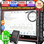 Autel MaxiPRO MP900-BT Scanner w/ $60 MV108S - 2024 DoIP/CAN FD MP900BT, Newer Model of MS906BT MP900 DS900 DS808, Pro ECU Coding, 3000+ Bidirectional, 40+ Services, VIN/License Scan, OS 11, FCA SGW