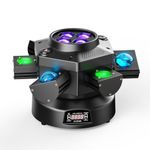 180W LED Moving Head Lights RGBW DJ Lights Stage Lighs 19CH Disco Lights DMX for Wedding Party Club Bar Live Show