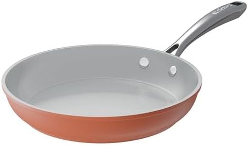 CIARRA Beyond Cookware Nonstick Ceramic Frying Pan, Non Toxic, 26cm PTFE&PFOA Free, Oven Safe, Compatible with All Stovetops, Orange