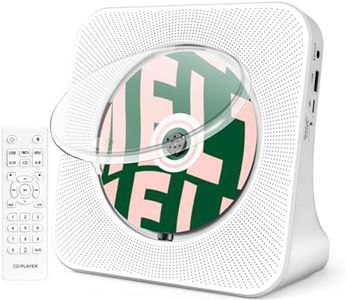 Desktop CD Player with Speakers, ROADOM CD Players for Home, Bluetooth CD Player with Hi-Fi Stereo Sound,Remote Control,Supports CD/Bluetooth/FM Radio/U Disk/AUX/Timer/Repeat