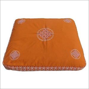 Krishna Saffron Zabuton - Esterilla de meditación (extra gruesa, 80 x 70 x 7 cm)