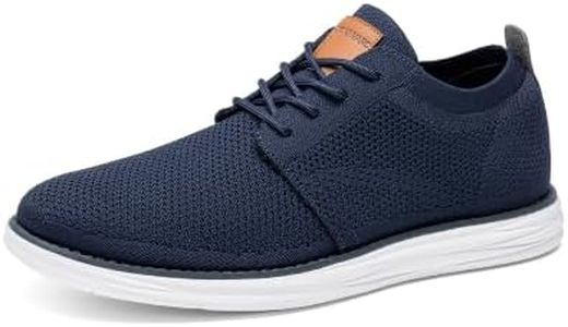 Bruno Marc Men's CoolFlex Breeze Mesh Sneakers Oxfords Lace-Up Lightweight Casual Walking Shoes,Size 10.5,01 Dark/Blue,Grand