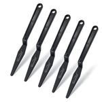 NEWISHTOOL SQUEEGEE, 5 PCS Black Long Handle Shank Gasket Squeegee for Window Tinting, Vinyl Auto Window Film Car Tinting Tools
