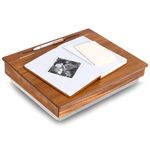 LAPGEAR Schoolhouse Lap Desk with Storage Compartments - Acacia Wood - Natural - Style No. 45076