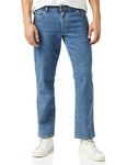 Wrangler Men's Regular Fit Jeans, Blue (Stonewash), 36W / 30L