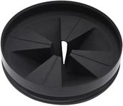 Garbage Disposal Splash Guards 3 3/8" Sink Baffle QCB-AM Replacement for InSinkErator Evolution Series, Upgraded Removable Quiet Collar Drain Plugs, Garbage Disposer Accessories, Black