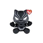 TY Black Panther Marvel Avengers Beanie Babies Regular, Licensed Beanie Baby Soft Plush Toy, Collectible Cuddly Stuffed Teddy