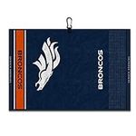 Team Effort Denver Broncos Face/Club Jacquard Golf Towel 16" x 24"