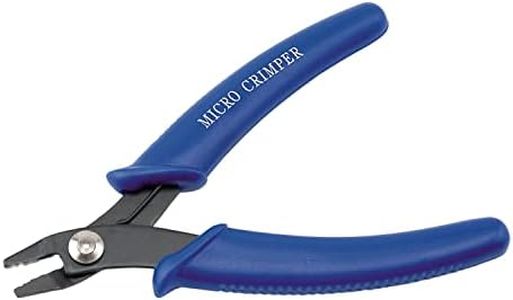 Beadalon Bead Crimper Tool for Jewelry Making - Use Pliers with Beading Jewelry Wire and Crimp Beads or Tubes for Professional Designers and Makers of Necklaces and Bracelets, Micro