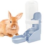 kathson Rabbit Water Feeder, 17oz Hanging Water Fountain Automatic Dispenser No Leak Water Bottle for Bunny Chinchilla Guinea Pig Hedgehog Ferret (Blue)