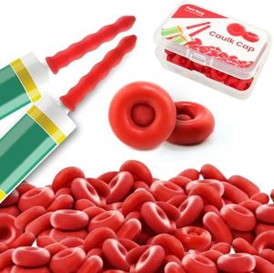 Caulk Cap for Seal Caulking Tubes, Caulk Saver Sealer Caps for Caulk,Silicone, Roofing Cement-Red (Pack of 100)