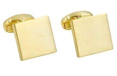 Gold Cufflinks | Premium Cuff Links | Cufflinks Box Included | Gift for Men Cuffelinks, Alloy Steel