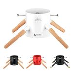 Tree Nest Christmas Tree Stand Base Xmas Tree Metal Holder Stand for Real Tree Fits up to 10ft Tall & 2.4-5.9inch Diameter, Holds 1.27gal of Water (Family,White)