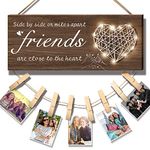 Best Friend Birthday Gifts for Women - Picture Frame, Friendship Gifts for Women Friends, Best Gifts for Friends, Friendship Photo Holder Long Distance Friendship Gifts for BFF Bestie Bestfriend