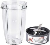 Blender Replacement Parts for Nutribullet Blender, 24OZ Cup with Replacement Extractor Blade Compatible with Nutribullet 600W 900W Blenders