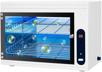 UV Sterilizer 17.14L Large Capacity Disinfection Cabinet LED Display 3 Kinds of Timing UV Sanitizer Profession Home for Salon Beauty Tools Phone and Baby Bottle