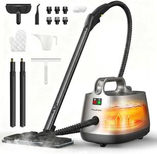 Steam Cleaner for Home, 293°F 58 PSI Powerful Multipurpose Handheld Steam Mop, 21 Attachments, 50Oz Capacity, Heavy Duty Steamer for Carpets, Floors, Cars, Tiles, Crack Cleaning, Turquoise