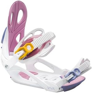 Roxy Viva Womens Snowboard Bindings, S/M, White