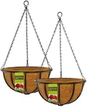Gardman Blacksmith Hanging Baskets, Black, 18" Dia., Pack of 2