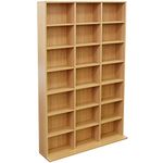 WATSONS PIGEON HOLE - 588 CD / 378 DVD Blu-ray Media Storage Shelf Unit - Beech