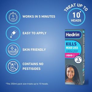 Hedrin Head Lice Treatment Gel 250ml – Liquid Formula
