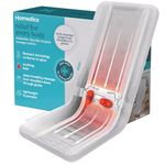 Homedics ShiatsuFlex Massage Cushion, Advanced Shiatsu Therapy, FlexTrack Technology, Deep-Kneading for Pain Relief in Back, Shoulders & Leg Muscles, Soothing Heat, Lightweight & Portable