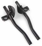 Ergonomic Bicycle Rest Handlebar, Adjustable Bike Aero Bar for Road Bike, Triathlon, Mountain Bikes (black)