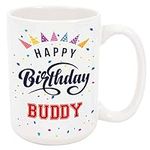 Happy Birthday Buddy Coffee Mug - P