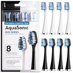 AquaSonic Duo Series Replacement Brush Heads | for Normal & Sensitive Teeth | Compatible with Duo Series & Home Dental Center Toothbrush Handles | NOT Compatible with Duo Series Pro